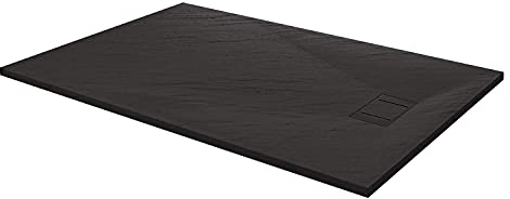 Bac à douche 80x120x2,6 CM Rectangulaire Anthracite Effet Pierre mod. Blend