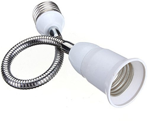 E27 LED Glühbirne Lampenfassung Lampensockel Verlängerung Adapter Buchse Lampenadapter (60cm)