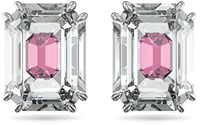 Swarovski Rhodinierte Damenhalskette mit einem Anhänger aus Gelben und Blauen Swarovski Kristallen