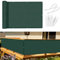 Sunnylaxx Brise Vue Balcon Vert foncé 90x300 cm, Cache Brise Balcon pour Jardin Exterior PES, avec Trous et Serre câbles, UV Résistant