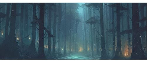 DNOVING Lot de 2 rouleaux de papier cadeau d'anniversaire Forêt sombre – 147,3 x 58,4 cm de papier cadeau pour anniversaire et mariage d'enfants GWP-757739038