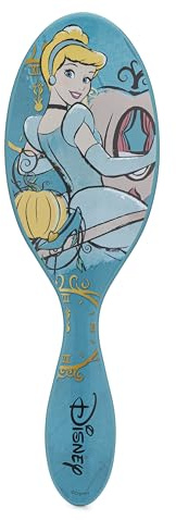 WetBrush Original Detangler, Haarbürste mit ultraweichen Intelliflex-Borsten zum sanften Entwirren von Knoten, Wet Brush ist schonend zu den Haaren, Disney Elegant Princess Cinderella