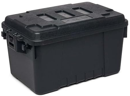 Plano Sportler-Kofferraum, klein, 53 l, rauchweiß, Militärqualität, Aufbewahrungsbox mit Deckel, robust, groß, für Camping und Armee, perfekt für Jagd, Paintball, Airsoft oder zur Aufbewahrung zu