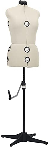 BaraSh Schneiderpuppe Verstellbar Weiblich Creme M Größe 40-46 Kleiderpuppe Mannequin Body