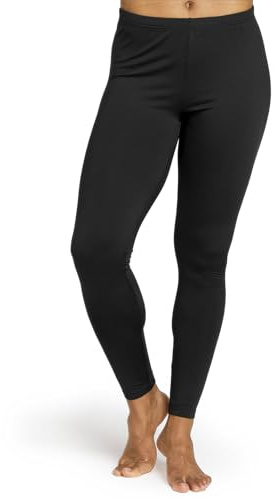 LAPASA Pantalones Térmicos para Mujer Malla Interior Térmica Forro Polar Otoño/Invierno Leggings Ligeros L16 L Negro