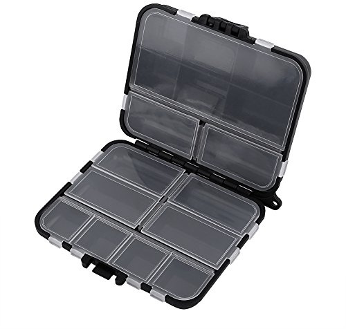 Boîtes de Rangement pour Appâts de Pêche en Plastique Léger - Boîte de Transport et Stockage avec Étui Conteneur pour Accessoires de Pêche