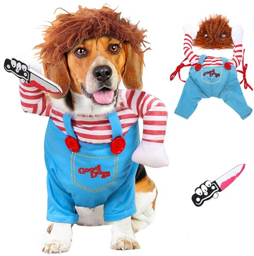 Déguisement Halloween Chien, SilverChry Costume d'halloween pour Chien, Vêtements Halloween pour La Fête de Cosplay pour Costume de Fête de Cosplay (M)