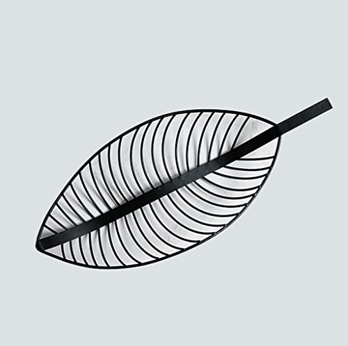 Panier Fruit Porte Fruits Panier de fruits de fruits de feuilles simples modernes Snack Snack Basket Séjour Table basse Table à manger Table de cuisson Fruit Plaque Décoration Bol de fruits (Couleur: