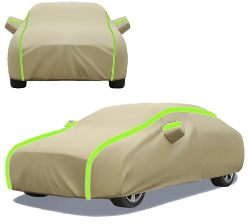 Autoplane Wasserdicht für V .W Arteon Shooting Brake Kombi Oxford-Stoff Autoabdeckung mit Nacht Reflexionsstreifen Winter Sommer Auto Abdeckplane Allwetter Sonne Regen UV-Staub
