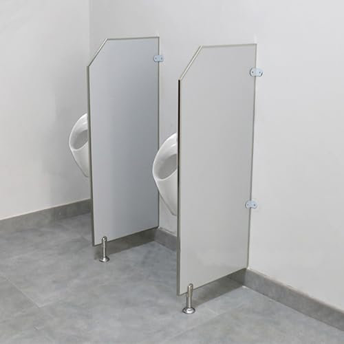 Urinal-Trennwand für Herren, Bodenmontage, Sichtschutz für Toiletten, 2 Stück, Urinalwand für Schulen, Gärten und öffentliche Toiletten