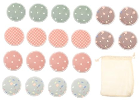 LOLIPPYY Bambusfaser Abschminkpads Mit Aufbewahrungstasche Waschbare Wiederverwendbare Makeup Entferner Pads Sanft Zu Empfindlicher Haut Praktisch Für Zuhause Und Reisen
