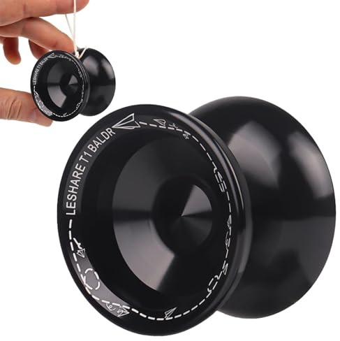 Aluminium-Jojo-Spielzeug-Spinner aus hochpräziser Legierung, glattes Spin Yoyo Design | Collotful Classic Nostalgic Game für Anfänger und fortgeschrittenes Spiel, langlebiger leichter Metallkörper für