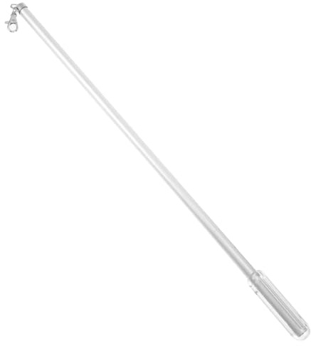 ARTSEWPLY Stylish Silver Aluminum Alloy Curtain Draw Rods Lightweight Manual Curtain Pull Rods with Lasting Service Life for Home Drapery and Window Dressing Accessories
