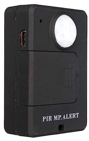 Aboiled Allarme mini GSM PIR, sensore di movimento, allarme, allarme a infrarossi senza fili, rilevatore di movimento con spina EU