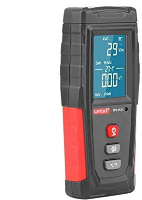 Contatore Geiger, Rilevatore di radiazione del campo elettromagnetico Tester EMF Meter portatile ricaricabile portatile portatile Dosimeter