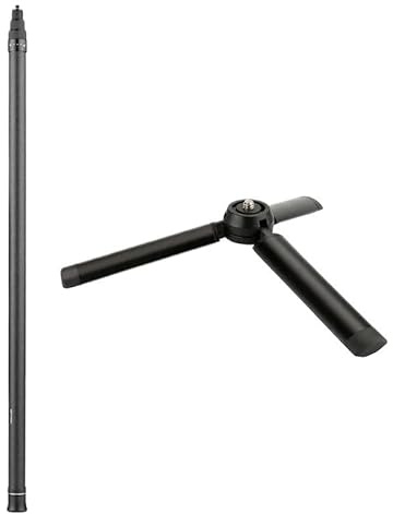 ZGGOZDH Perche à Selfie 150 cm, Monopode en Fibre de Carbone, trépied métal pour GoPro Hero, DJI Action 5 Pro 4 3 2 1(Selfie Stick Tripod)