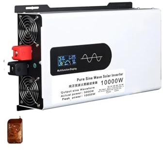 Transformateur Onduleur Solaire Hors Réseau 10000 W 10 KW 24V 48V 60V 72V 96V CC vers 110V 120V 220V CA Chargeur Portable Onduleur Sinusoïdal Pur(72V,220-240V 60HZ,Europe)