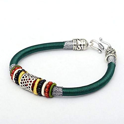Gewebtes Armband, handgestritztes tibetisches Seil Handseil ethnischer Stil Chinesisches Knoten geflochten
