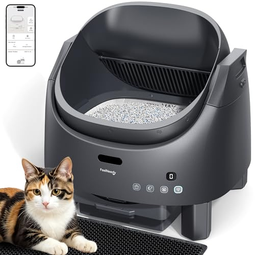 FEELNEEDY Katzenklo Selbstreinigend, Mehrfache Sensor-Sicherheit