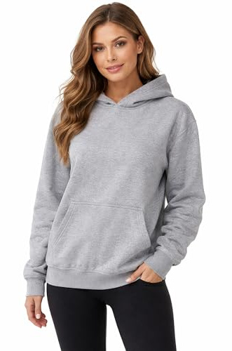 The Fancy Dress Hoodies for Women UK - Unisex Plain Pullover Hooded Sweatshirt long Sleeve Inside Fleece Hoodie Top For Gym Work Running