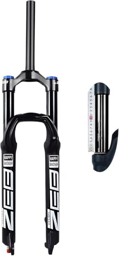 CUCKQUIC Federgabel für Mountainbikes, 26/27,5/29 Zoll, 160 mm Federweg, Zugstufeneinstellung, 9-mm-Schnellspannachse, geeignet für XC, AM und Downhill A,26in
