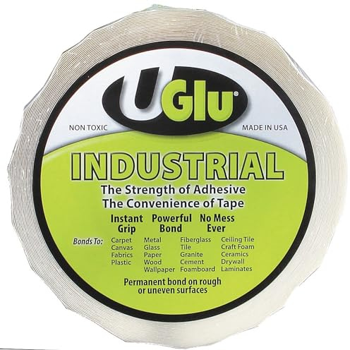 UGlu Industrial Tape Adhesive Roll, 1-Inch-by-65-Foot