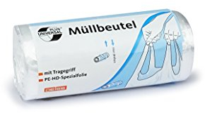 Sacchetti della spazzatura universali Plus con maniglia, 60 l, 20 pezzi