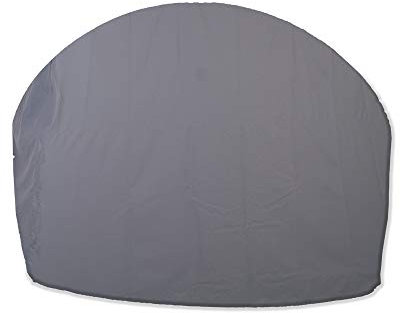 Strandkorbwerk Atmungsaktive Schutzhülle Abdeckhaube Vier Farben Liegeinsel Sevilla Oval/Hawaii (Grau)