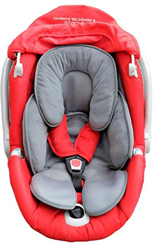 Maxuals Universal-Sitzverkleinerer für Kinderwagen, Babyschale, Kissen, Autositz, atmungsaktiv, leicht, Unterstützung, Kopfschutz für Babys 0-12 Monate, 2. Generation, Sommer und Winter, hypoallergen