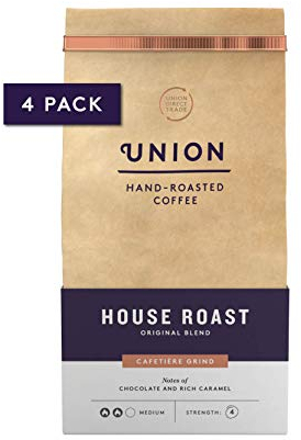 Union Coffee | Medium Roast | Ground Coffee Beans | House Roast | 4 x 200g