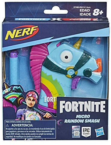 Nerf Fortnite MicroShots Rainbow Smash et Flechettes Nerf Elite Officielles