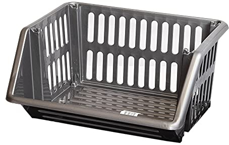Fruit Vegetable Storage Rack Baskets Multifunction Basket for Kitchen Bathroom Living Room (Grey, 1 Rack)