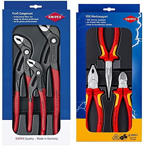 KNIPEX 00 20 09 V02 Cobra®-Paket & 00 20 12 Elektro-Paket