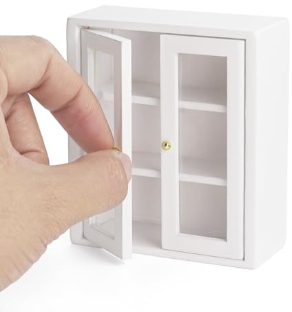 Odoria 1/12 Miniatur Hängeschrank Puppenhaus Möbel Zubehör