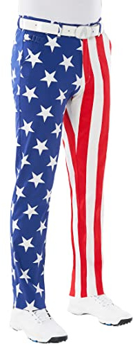 Royal & Awesome Golf Trousers For Men Slim Fit, Mens Golf Trousers, Funky Men's Golf Trousers, Golf Chinos For Men