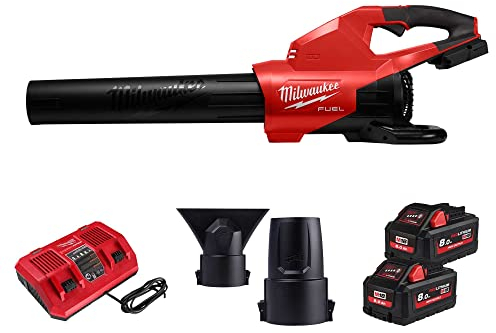 Milwaukee Souffleur à Feuilles sans Fil M18F2BL-802 M18 Fuel 2 x 8,0 Ah High Output + Chargeur