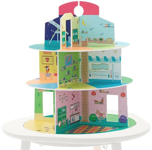 Maison de Jeu Stokke MuTable - Version 2023 - Comprend Une Aire de Jeux, Une Maison familiale, Un musée et Un Jardin d'enfants - Fabriqué en Bois, Assemblage sans vis - À partir de 3 Ans