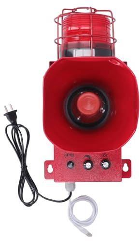 Alarme de Sirène Industrielle Stroboscopique D'urgence 6,7a 180db, étanche IP65, pour Mine, Pierre, Cour de Sable (DC24V)
