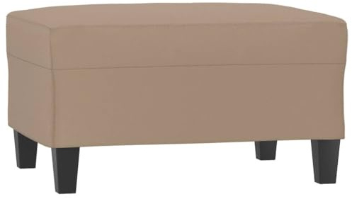 vidaXL Fotpall cappuccino 70x55x41 cm konstläder