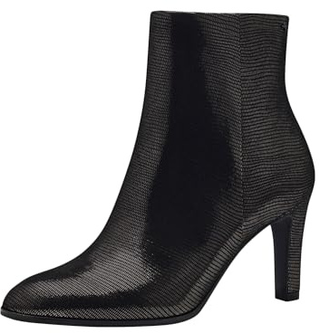 Tamaris Damen Absatzstiefelette Textil Trichterabsatz Vegan; PEWTER STRUCTURE, EU 39