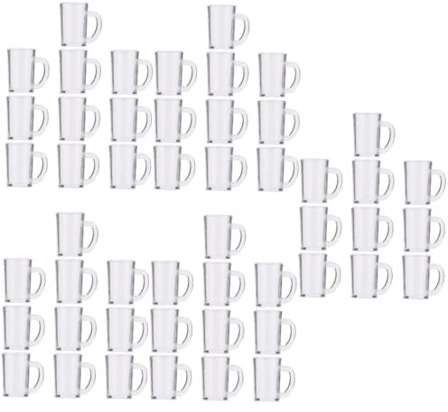 TOYANDONA 50stücke Miniatur Bierkrüge Resin Dekorative Mini-bierbecher Für Fotorequisiten Mini-biermugs Für Tischdekoration Und -landschaften