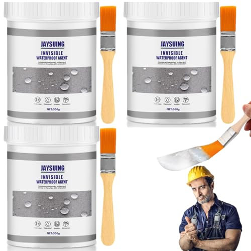 Transparentes Wasserdichtes Beschichtungsmittel, Wasserdichte Isolier-Dichtstoff-Emulsion, Wasserdicht Dichtmasse, Invisible Waterproof Agent für Badezimmer, Wände, Dach (900G/Beliebtestes Angebot)