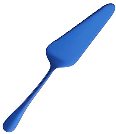 Amosfun pelle à gâteau coupe fromage couteau fromage Spatule à pizza couteau à fromage spatule de service à pâtisserie mini spatule rompre pâtés pelle à pâtisserie en acier inoxydable Blue