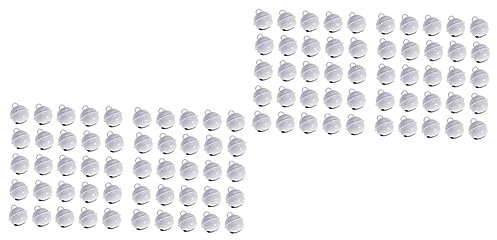 SEWOART 100stücke Mini Metall Glöckchen Bunten Farben Weihnachtsdekoration Und Schmuckanhänger Für Bastelprojekte Handgemachte Accessoires Weiß