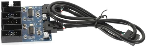 Uonlytech Hub Converter Port Extension Usb Adaptor Motherboard Pin Hub Computer Accessory for Port Multiplier
