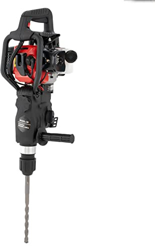 Petrol Demolition Hammer, 33cc 2-Stroke Petrol Breaker Hammer with 3 Drills, 1000W 30J Jack Hammer, Concrete Breaker Hole Drill for Concrete, Masonry