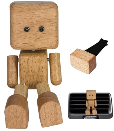 Decoración para tablero de coche, figuras de acción de escritorio de madera, bonita figura de tablero oscilante para el interior del coche, viajes, escritorio, hogar, estantería, aula, cumpleaños