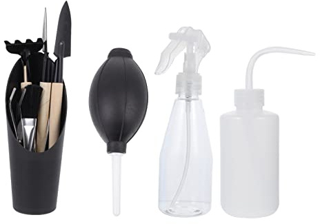 Outanaya Kit Outils Jardinage Antirouille pour et Bonsaïs Accessoires Durables pour Plantation Désherbage Transplantation et Entretien Intérieur