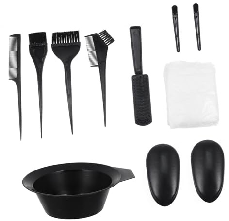 VALICLUD 11pièces Kit de Coloration Capillaire avec Bols à Teinture et Protège-oreilles Outils pour Salon et Usage Domestique