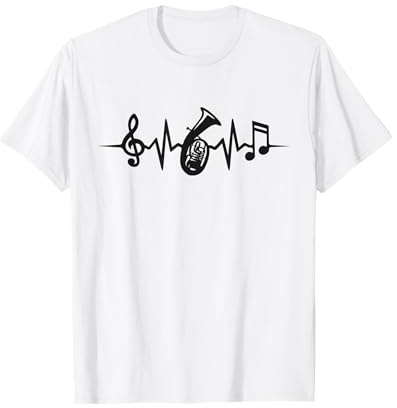Tenorhornist Herzschlag Orchester Musiker Tenorhorn T-Shirt